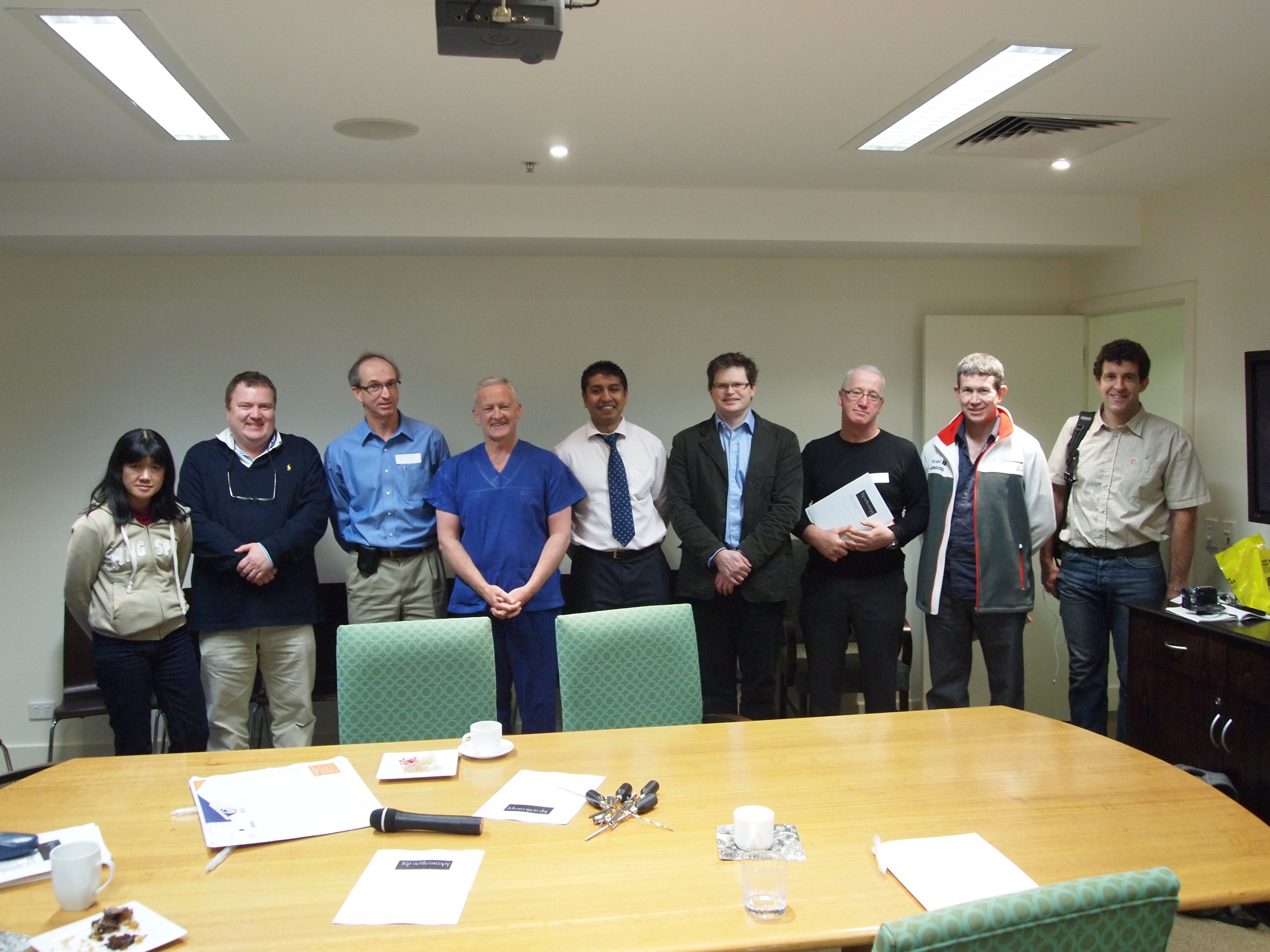 John, Parm, and Mike teaching Melbourne Surgeons on the 3rd HAA Hip Arthroscopy Instructional Course in 2009.